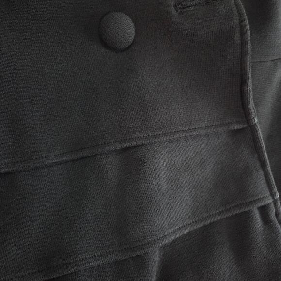 INC International Concepts Cotton Tiered Peplum Peacoat Black Multiple Flaws - Picture 7 of 12